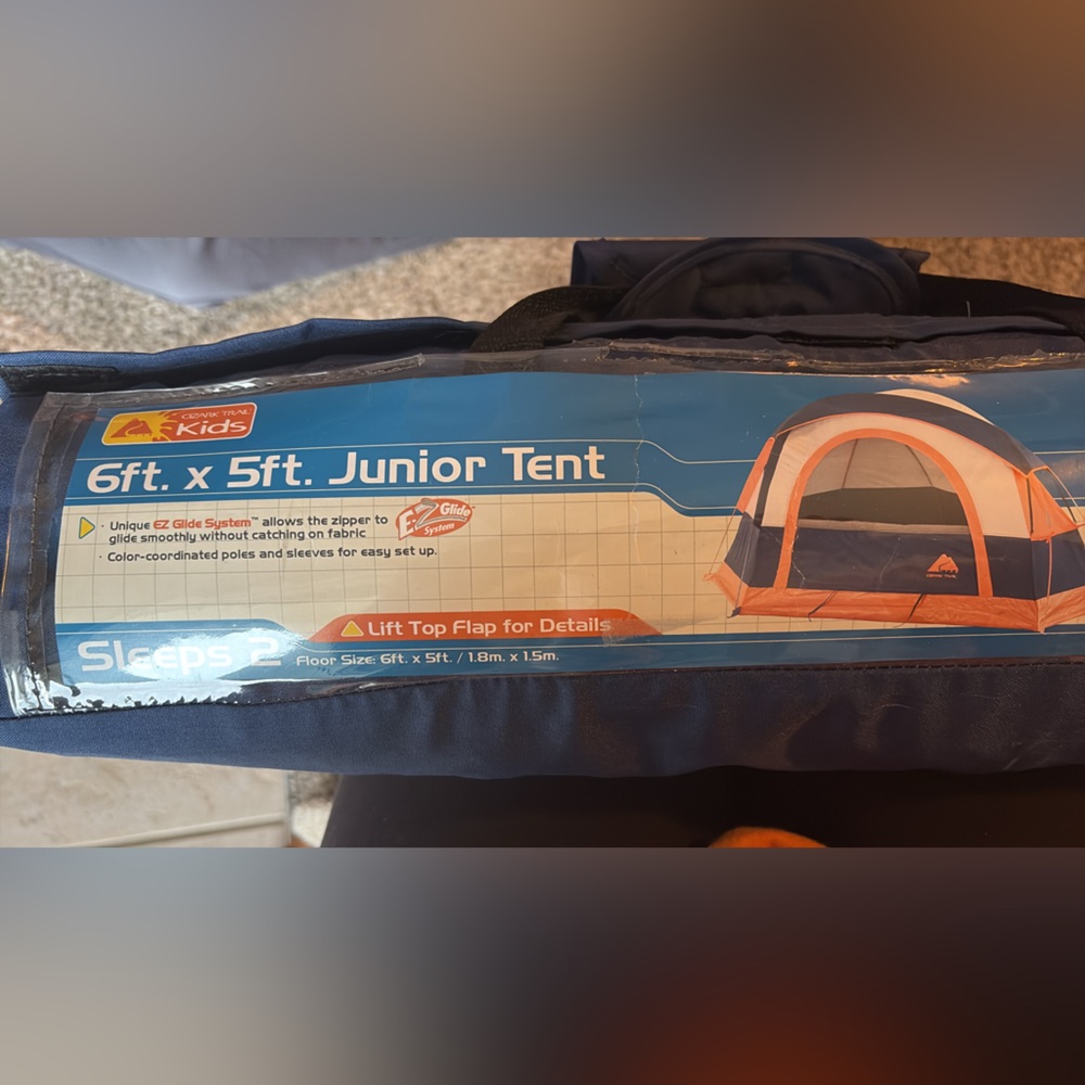 Ozark Trail Kids Junior Tent Navy Blue and Orange